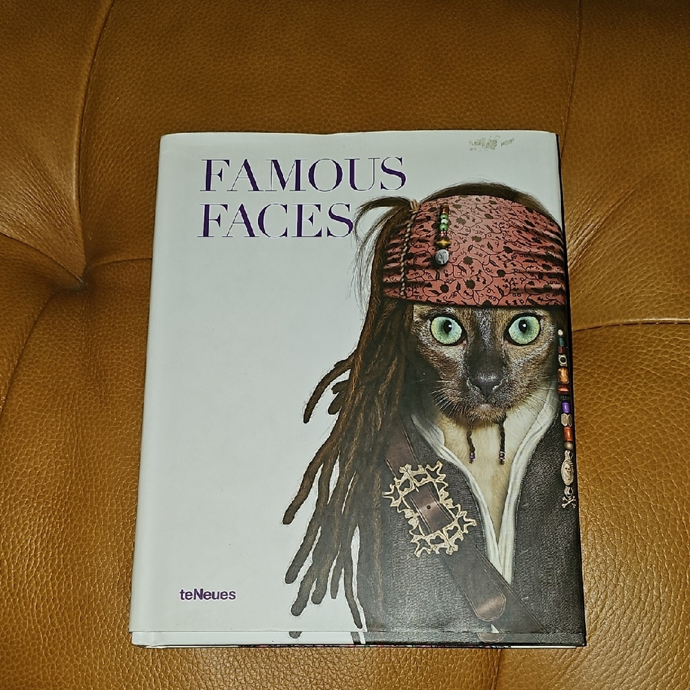 teNeues Famous Faces Book with Pirate Cat Cover